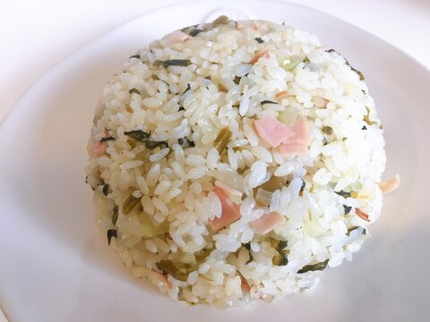 シンプル簡単高菜チャーハン～実はグルテンフリー～